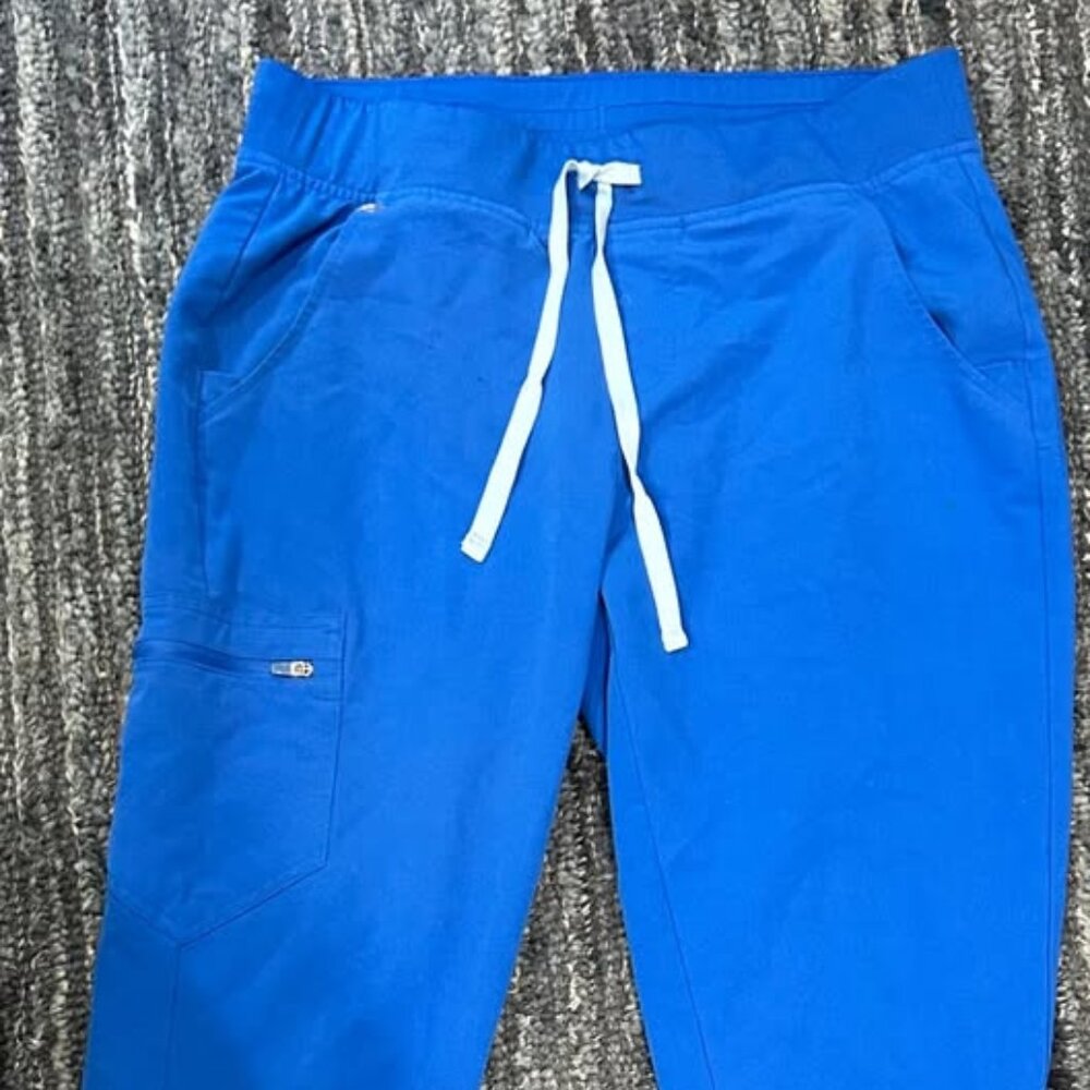FIGS Zamora Jogger Scrub Pants™ Royal Blue Womens Medium